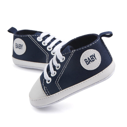Canvas Classic Sports Sneakers Baby Boys Girls First Walkers Shoes Infant Toddler Soft Sole Anti-slip Baby Shoes Kids DealSniper.net