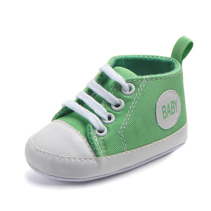 Canvas Classic Sports Sneakers Baby Boys Girls First Walkers Shoes Infant Toddler Soft Sole Anti-slip Baby Shoes Kids DealSniper.net 7 11cm