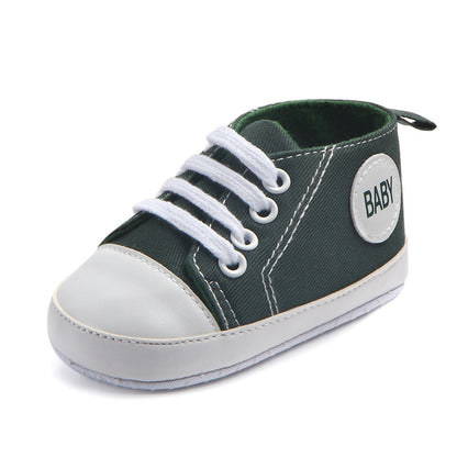 Canvas Classic Sports Sneakers Baby Boys Girls First Walkers Shoes Infant Toddler Soft Sole Anti-slip Baby Shoes Kids DealSniper.net 2 11cm
