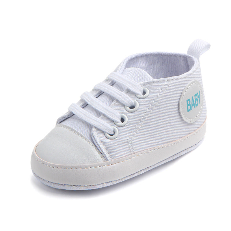 Canvas Classic Sports Sneakers Baby Boys Girls First Walkers Shoes Infant Toddler Soft Sole Anti-slip Baby Shoes Kids DealSniper.net 1 11cm
