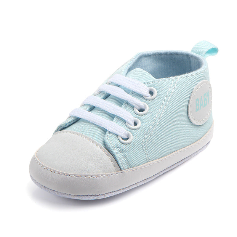 Canvas Classic Sports Sneakers Baby Boys Girls First Walkers Shoes Infant Toddler Soft Sole Anti-slip Baby Shoes Kids DealSniper.net 12 11cm