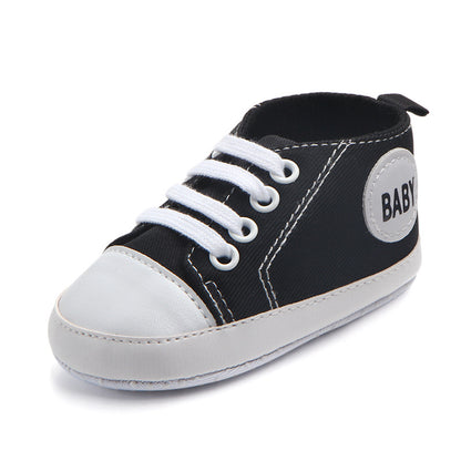 Canvas Classic Sports Sneakers Baby Boys Girls First Walkers Shoes Infant Toddler Soft Sole Anti-slip Baby Shoes Kids DealSniper.net 4 11cm
