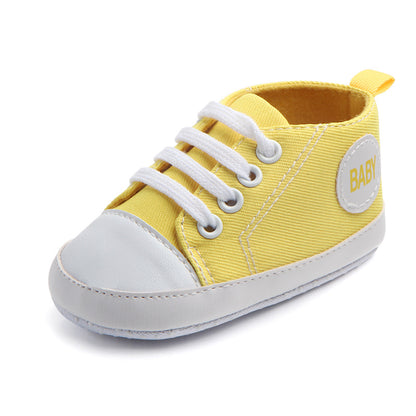 Canvas Classic Sports Sneakers Baby Boys Girls First Walkers Shoes Infant Toddler Soft Sole Anti-slip Baby Shoes Kids DealSniper.net 8 11cm