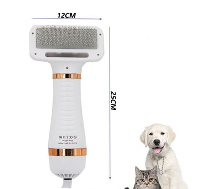 2 in 1 Pet Drying Brush Pet Hair Dryer Comb Pets Gym From House