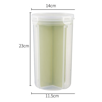 Kitchen Rotating Sealed Tank Moisture-proof Millet Bucket Kitchen dealsniper-net Big Green