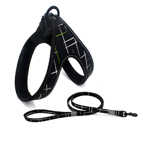 Colorful Dog Leash Dog Walking Rope Small And Medium-sized Pets dealsniper-net Black L