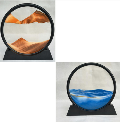 Glass Craft Gift Creative 3D Dynamic Art Quicksand Painting