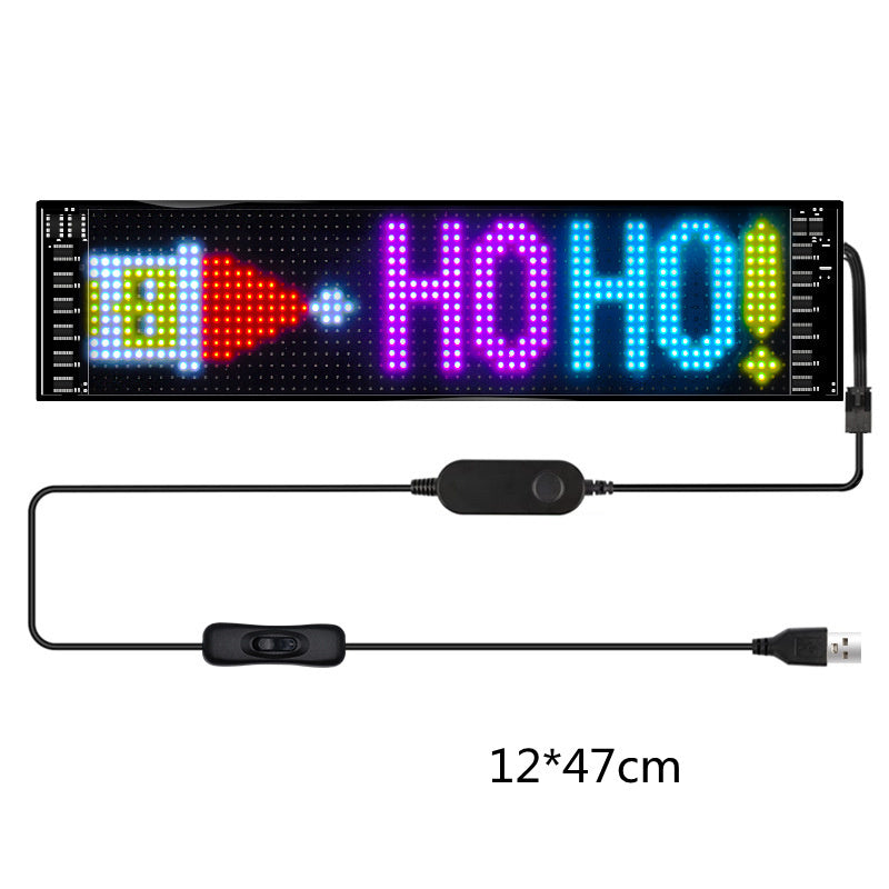 Programmable Car LED Sign LED Full-color Advertising Screen