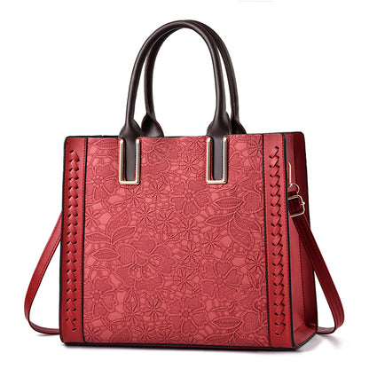 Ladies New Simple Elegant Shoulder Bag House Gym From House Red