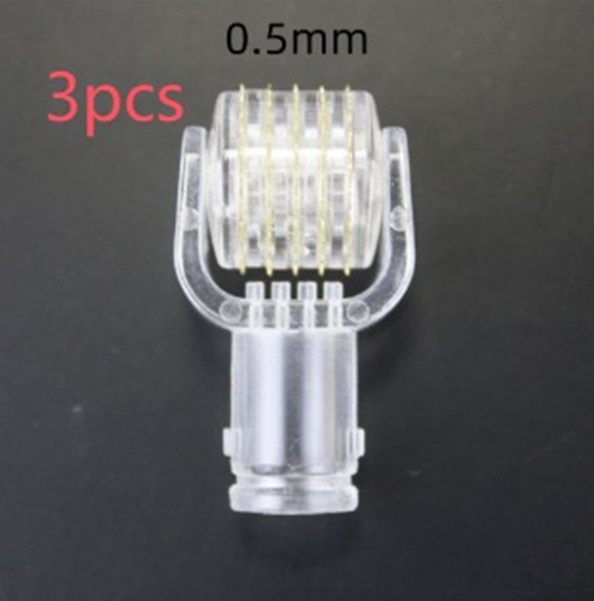 3 In 1 Lip Care Roller Needle Roller Lip Roller Beard Growth Men Gym From House 0.5mm Replace the head 3pcs