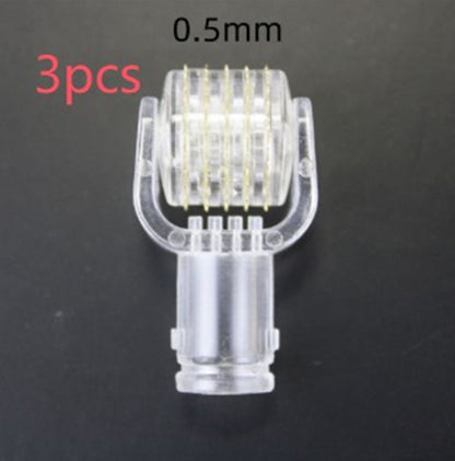 3 In 1 Lip Care Roller Needle Roller Lip Roller Beard Growth Men Gym From House 0.5mm Replace the head 3pcs