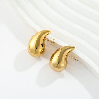 Metal Water Drop Earrings With A Sense Of Niche Luxury Jewelry Gym From House Golden Teardrop