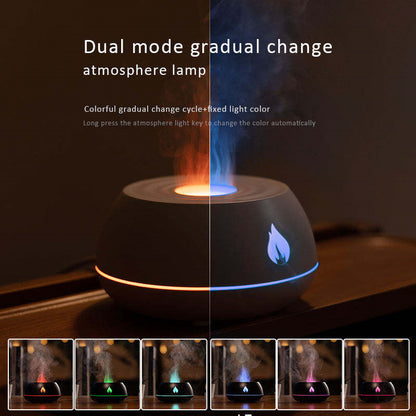 Flame Humidifier Aromatherapy Diffuser 7 Colors Light Home Home Decor dealsniper-net