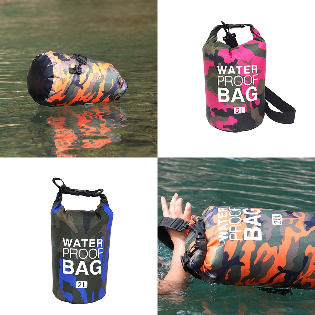 Outdoor Waterproof Bag Camouflage Polyester Double Shoulder Outdoor Gym From House