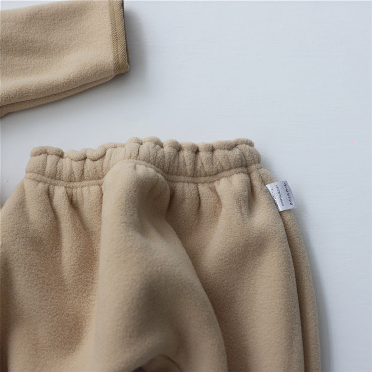 Baby Clothing Fur Lining Infant Suit Hoodies Coat Kids DealSniper.net