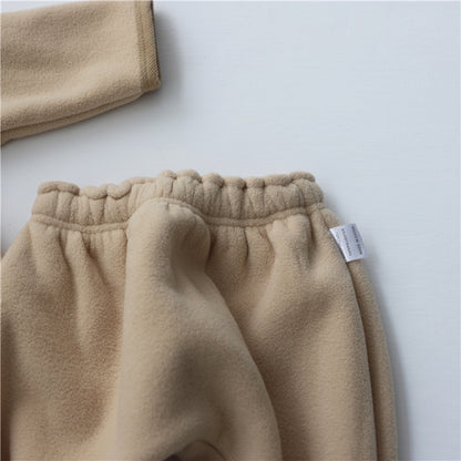 Baby Clothing Fur Lining Infant Suit Hoodies Coat Kids DealSniper.net