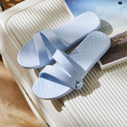 Folding Travel Slippers Hotel House Shoes Removable