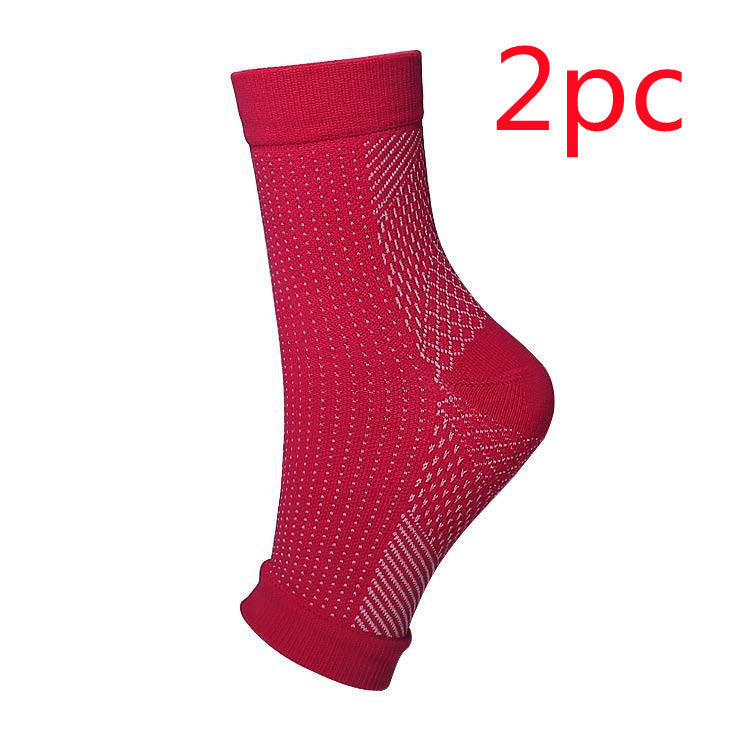 Ankle Guard Foot Angel Anti Fatigue Compression Foot Sleeve Sports DealSniper.net Rose red 2PC LorXL