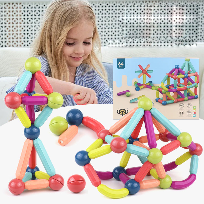 Baby Toys Magnetic Stick Building Blocks Game Magnets Children Set Kids Gym From House