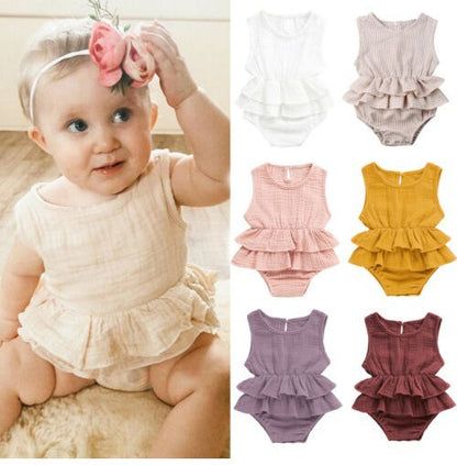 Baby children's clothing striped sleeveless girl pettiskirt Kids DealSniper.net