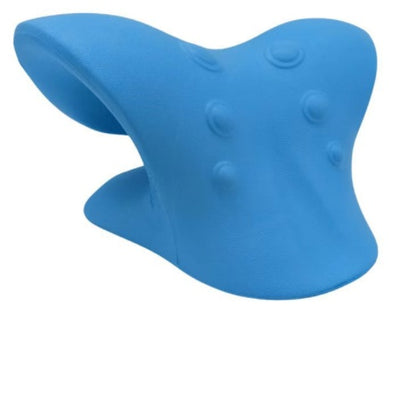 Multifunctional Manual Six-wheel Neck Massager Massage Relieve Roller Massage Tool Health Gym From House Cshaped pillow blue