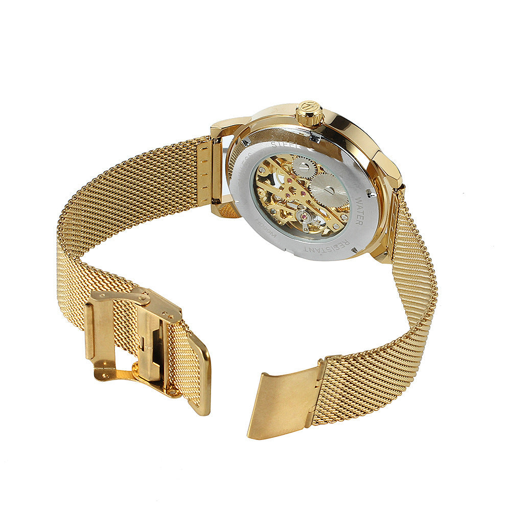 Hot Hollow Men's Genuine Mechanical Watch Men Jewelry Gym From House