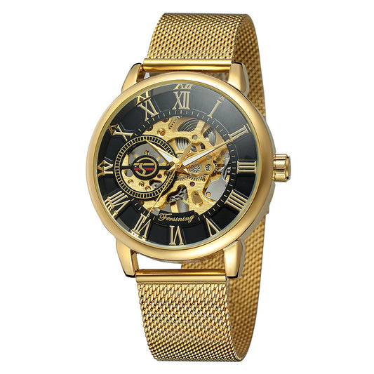 Hot Hollow Men's Genuine Mechanical Watch Men Jewelry Gym From House