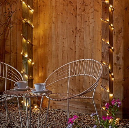 Solar Hemp Rope String Copper Wire LED Light Outdoor DealSniper.net