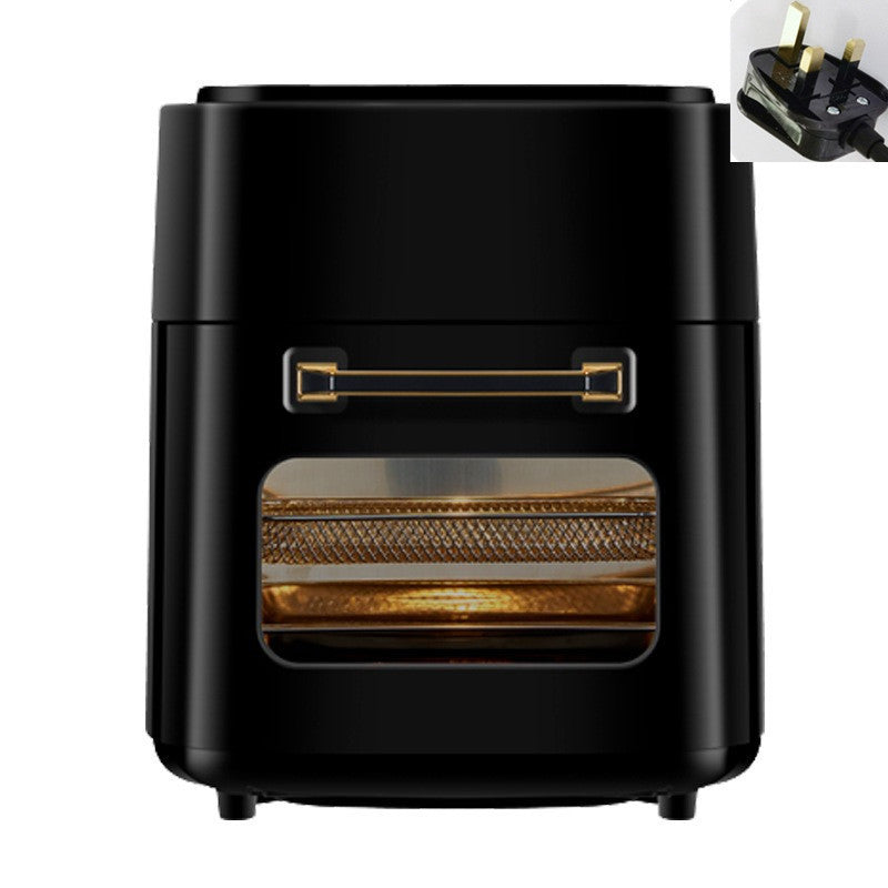 Home Intelligent Large Capacity Visual Multifunctional Air Fryer Kitchen DealSniper.net 15L Black UK