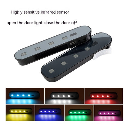 Car Door Induction Lamp Magnetic Adsorption Courtesy Vehicle dealsniper-net