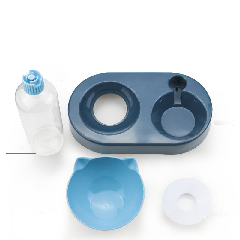 Two-in-One Pet Bowl Water Dispenser Automatic Water Bowl Pets Gym From House