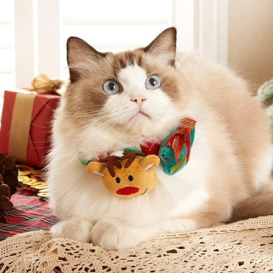 Pets Christmas Collar Stretch Ornament Pet Pets Gym From House