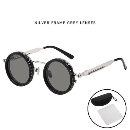 New ND Dimmable Sunglasses Men dealsniper-net SILVER FRAME GREY LENSES
