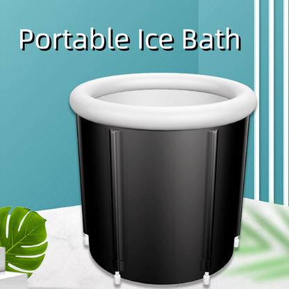 Portable Ice Bath Tub  Inflatable Air Ring Household Outdoor