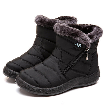 Waterproof boots warm XL snow boots Women dealsniper-net Boots Black 35