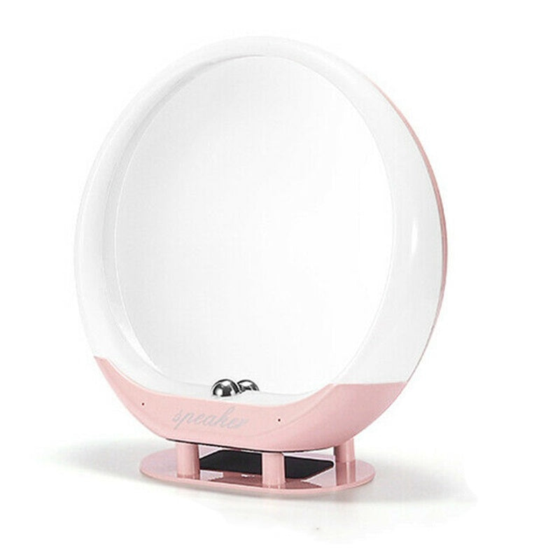 Bluetooth speaker home makeup mirror Beauty dealsniper-net Pink Usb