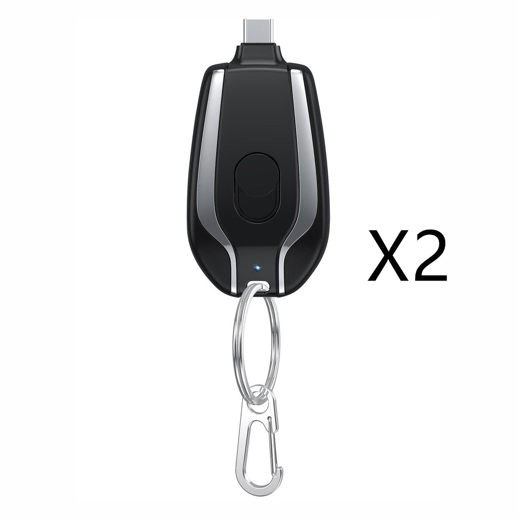 1500mAh Mini Power Emergency Pod Keychain Charger