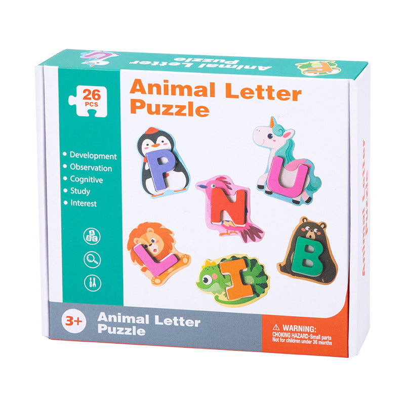 26 Letter Animal Pairing Puzzle Kids dealsniper-net