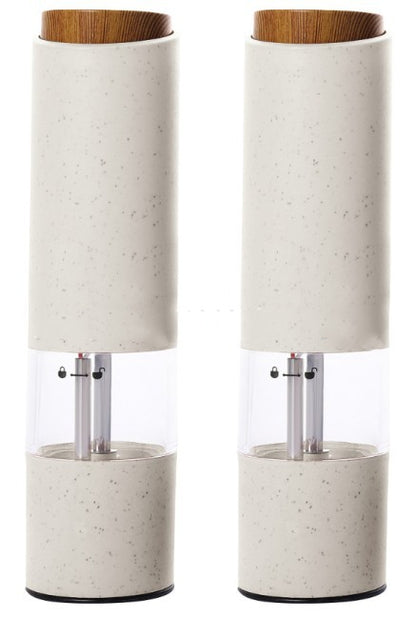 New Wheat Straw Pepper Mill Set Kitchen Gym From House White suit