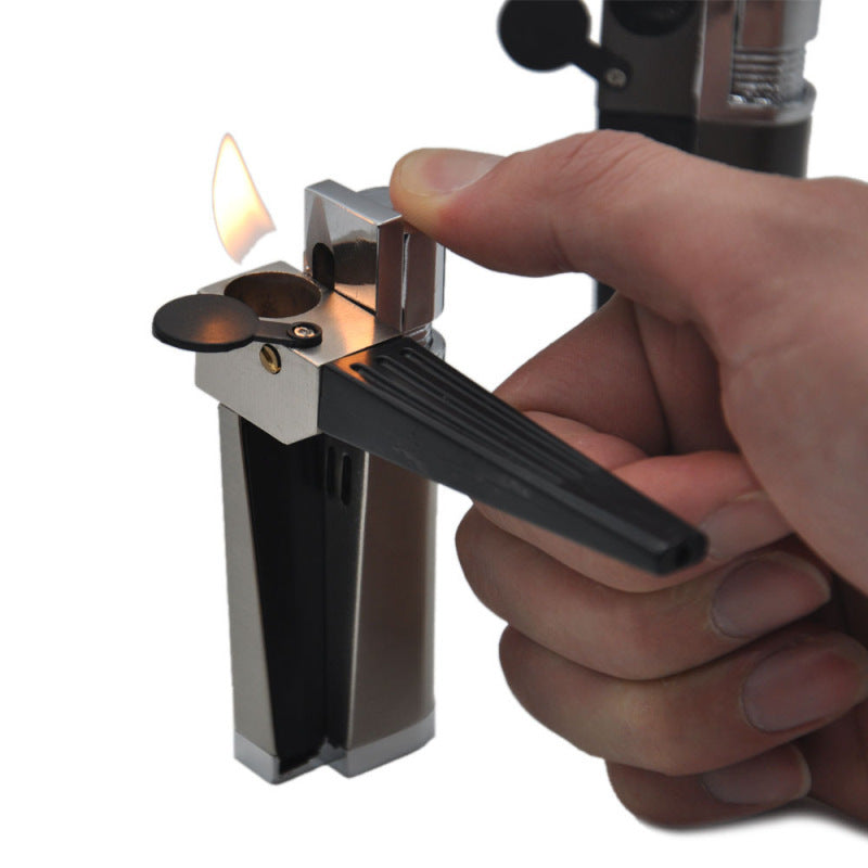 Portable Foldable Mini Pipe Dual Purpose Metal Cap Lighter Gadgets DealSniper.net