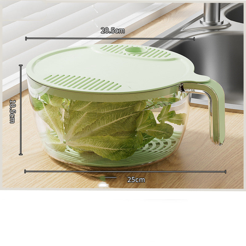 Multifunctional Drainage Basin For Domestic Kitchen Rice Fruit Washing Basket Vegetable Basket Wash Multi Function Kitchen Gadgets Kitchen dealsniper-net Green L