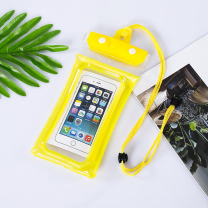 Inflatable Floating Touch Screen Mobile Phone Electronics DealSniper.net Transparent Yellow Free Size