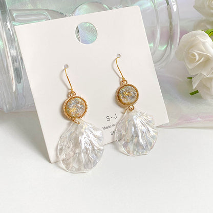 Acrylic Shell Earrings Deals DealSniper.net