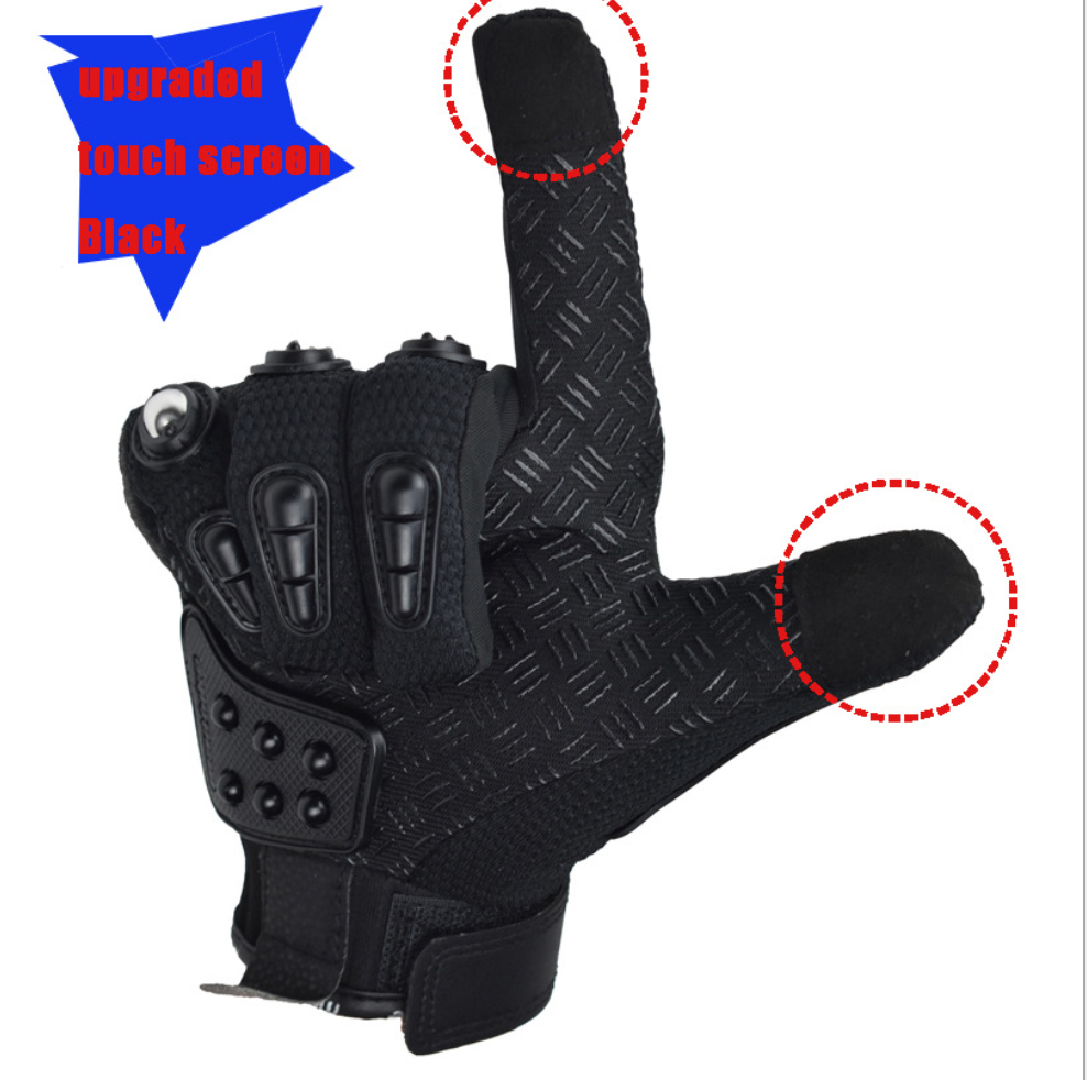 Hot Style Off-Road Motorcycle Riding Gloves Alloy Protective Men dealsniper-net Touch screen L