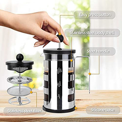 French Press Cafetiere 4 Cups Coffee Maker Kitchen DealSniper.net