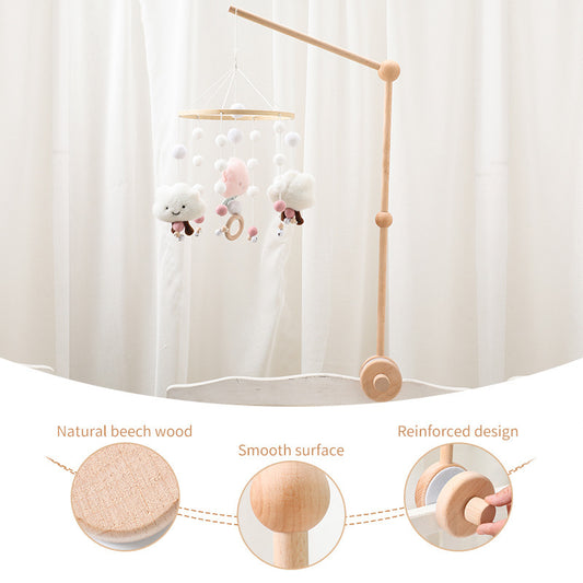 Baby Wooden Support Mosquito Net Hanging Rod Accessories Comfort Bed Bell Support