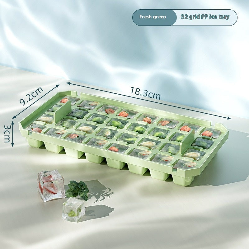 PP Material Ice Mould Quick Demould Ice Cube Tray Creative Kitchen Gym From House Green Without Box