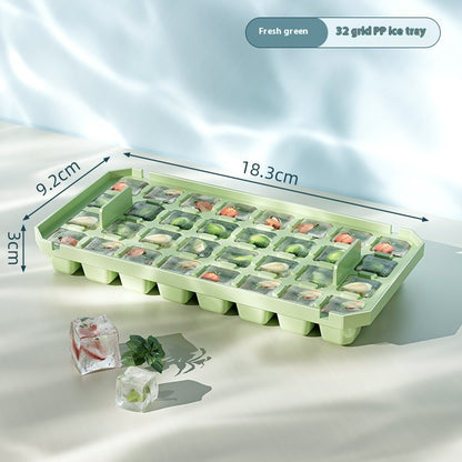 PP Material Ice Mould Quick Demould Ice Cube Tray Creative Kitchen Gym From House Green Without Box
