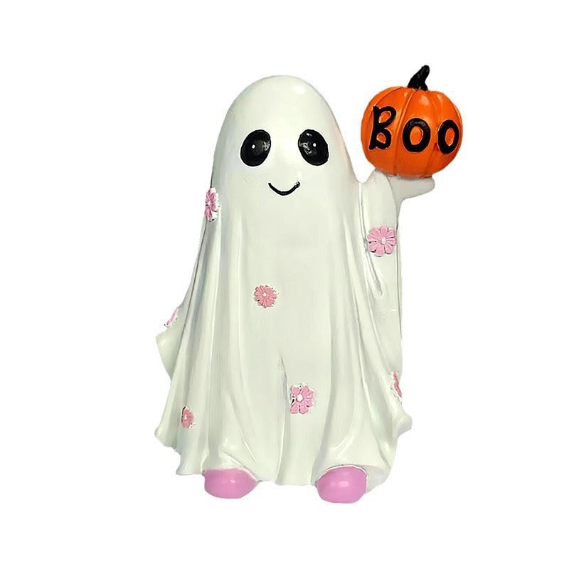 Halloween Decorations Cute Ghost Desktop Ornaments Holidays DealSniper.net