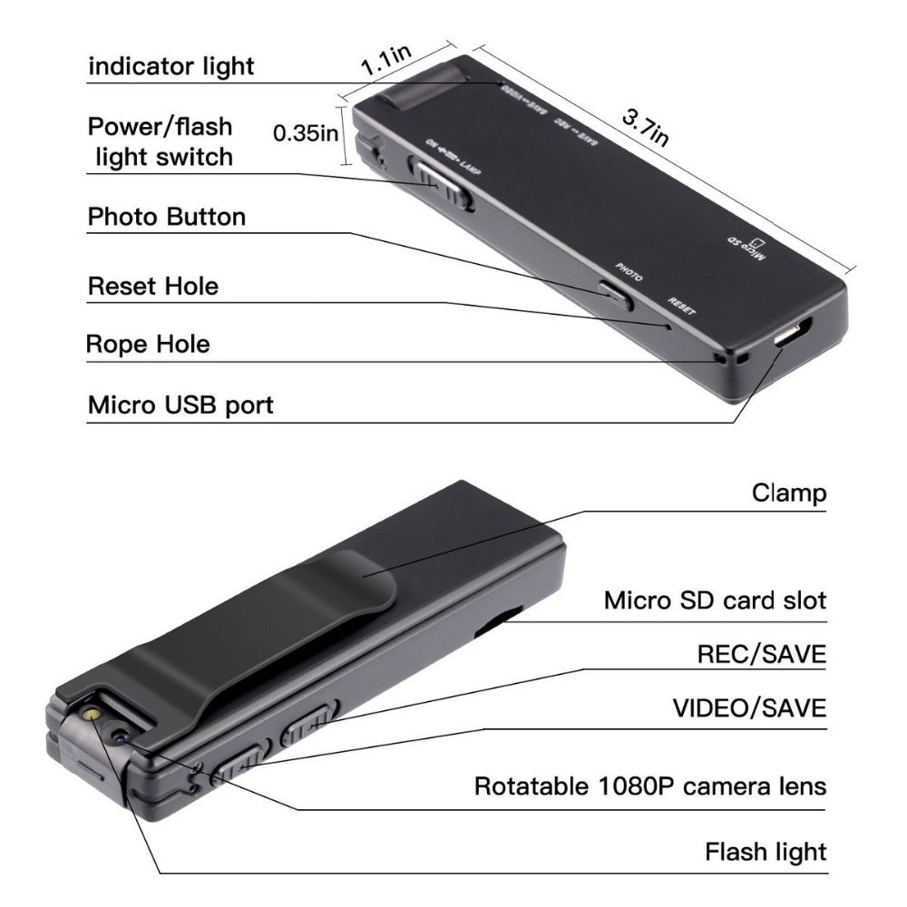 A3 metal strong magnetic digital recorder Gadgets dealsniper-net